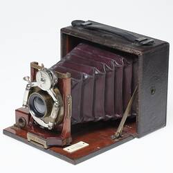 Camera - Rochester Optical Co, 'Pony Premo', Folding View Camera, Rochester, U.S.A., circa 1890