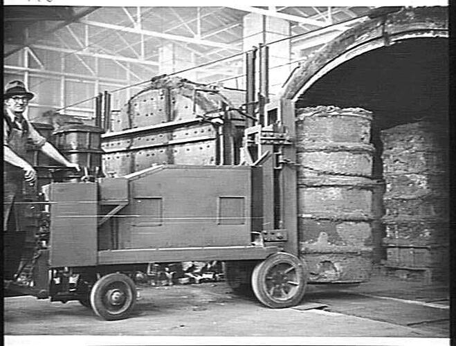 "FORK TRUCK MADE IN FACTORY: OCT 1941"
