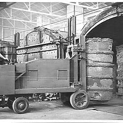 Photograph - H.V. McKay Massey Harris, Loading Furnace with Castings, Sunshine, Victoria, Oct 1941