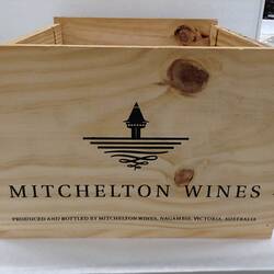Timber wine crate.