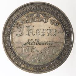 Medal - Geelong Industrial and Juvenile Exhibition Silver Prize, 1880 AD