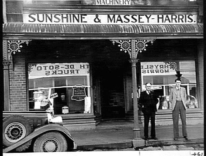 SUNSHINE AGENCY PASSES TO THIRD GENERATION. SLOANE FAMILY'S FINE RECORD AT ST. ARNAUD.  WHEN THE LATE ROBERT SLOANE, OF ST. ARNAUD, VICTORIA, SIGNED AN AGENCY CONTRACT WITH HUGH VICTOR MCKAY IN 1902: `SUNSHINE REVIEW': SEPT 1949