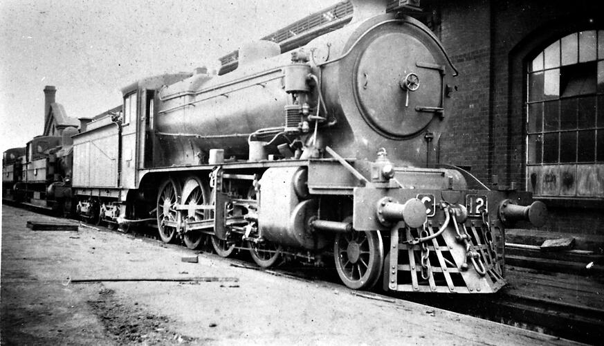 [C-class steam locomotive No.12, about 1930.]