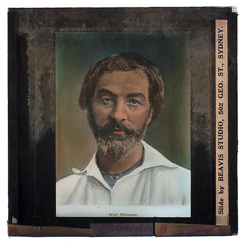 Lantern Slide - Universal Opportunity League, 'Walt Whitman'