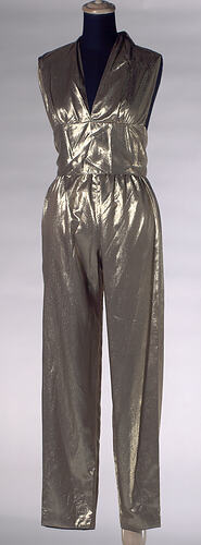 Halter Top and Pants - Gold Lame