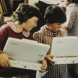 Digital Photograph - Laptop Lessons, Batlow Central School, NSW, 1992