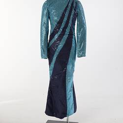 Drag Costume - 'Dusty Springfield', Blue Sequins, Xchange Hotel, South Yarra, 2005