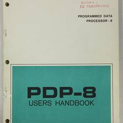 User's Handbook - DEC, PDP-8, Programmed Data Processor, 1966