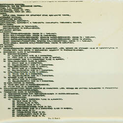 Teaching Photograph - Program Listing Diagram, Merchandise Control, COBOL Programming Language, Trevor Pearcey, 1959-1992