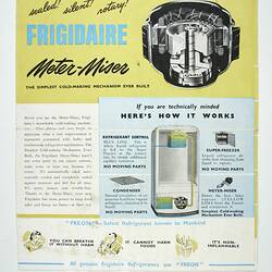 Publicity Brochure - Frigidaire Electric Domestic Refrigerators, 1950