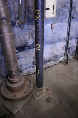 Mounting Plate - Well No.4 Depth Gauge, South Engine Room, circa 1923