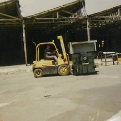Negative - Demolition of Paint Dip Shop, Sunshine, Victoria, 1988