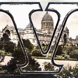 Postcard - South West Facade, Exhibition Building, Melbourne, circa 1905