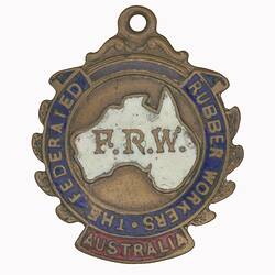 Badge - The Federated Rubber Workers, 1916-1923