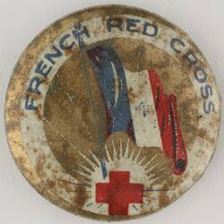 Badge - 'French Red Cross', World War I, 1916