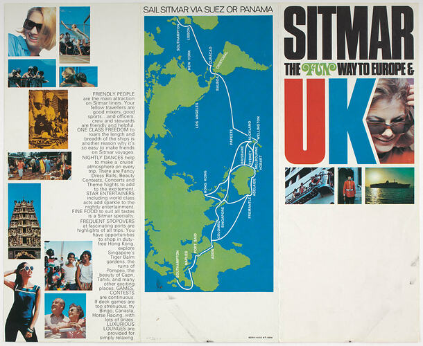 Pamphlet - "Sitmar the Fun Way to Europe and the UK"