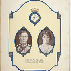 Musical Programme - Reception for the Duke and Duchess of York, 1927