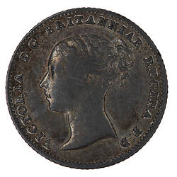 Coin - Groat, Queen Victoria, Great Britain, 1855 (Obverse)