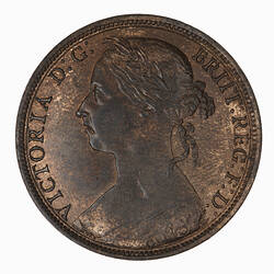 Coin - Penny, Queen Victoria, Great Britain, 1889 (Obverse)