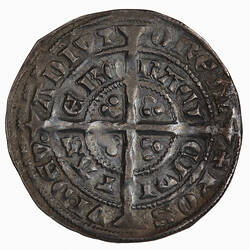 Coin - Halfgroat, Edward III, England, 1352-1353 (Reverse)