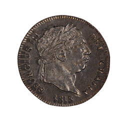 Coin - Twopence, George III, Great Britain, 1818 (Obverse)