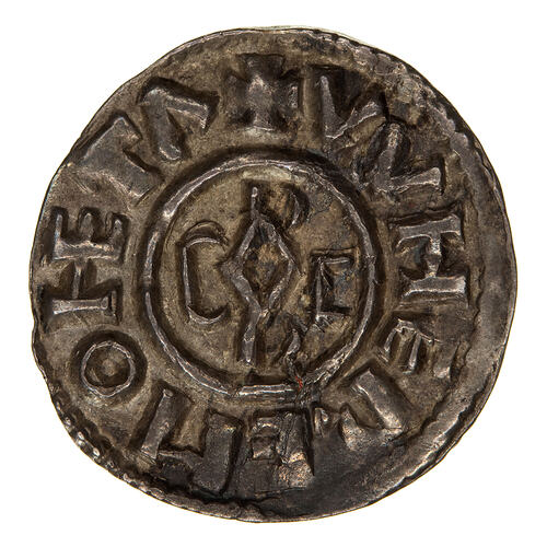 Coin, round, at centre within circle the monogram DRVR CITS around, + VVNEREMONETA  (NE in monogram form).