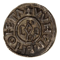 Coin, round, at centre within circle the monogram DRVR CITS around, + VVNEREMONETA  (NE in monogram form).