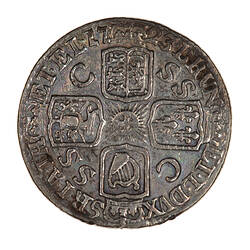 Coin - Sixpence, George I, Great Britain, 1723 (Reverse)