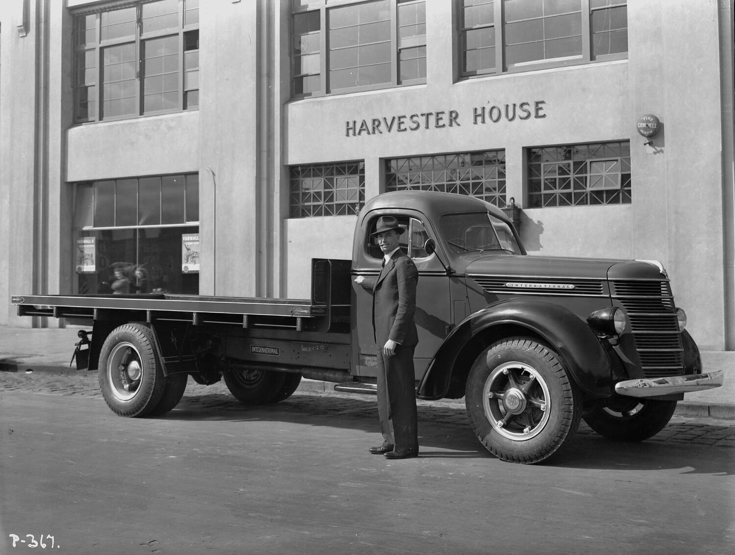 Negative International Harvester, Keith Rigg & D40 Truck Outside