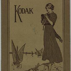 Photo & Negative Folder - 'Kodak', Portrait of Woman with Camera & Sailing Boats, circa 1910
