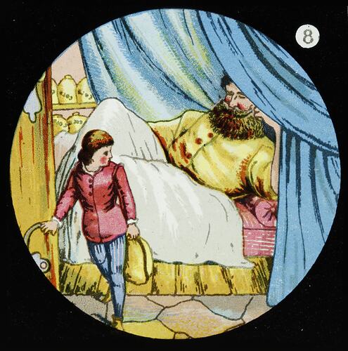 Lantern Slide - 'Jack and the Beanstalk', Number Eight, 1900-1920
