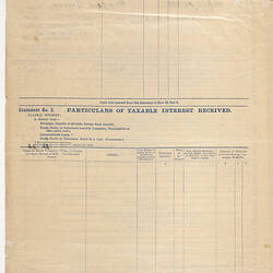 Taxation Return Form - AG Maclaurin, 30th June, 1930
