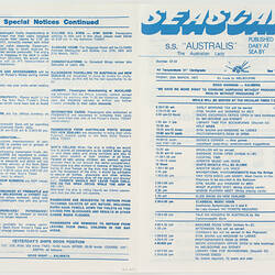 Newsletter - Seascape, 25/03/1977
