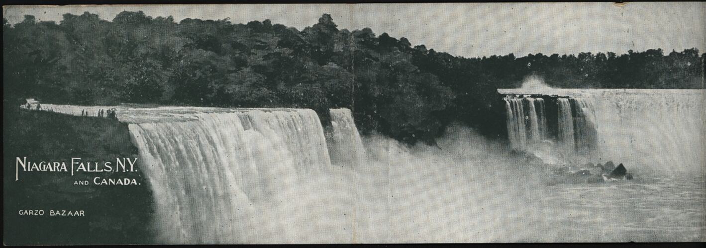 Postcard - 'Niagara Falls, NY and Canada'