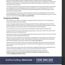 Booklet - 'A Guide to Building in Victoria after the bushfires', Victorian State Government, Victoria, Australia, Mar 2009