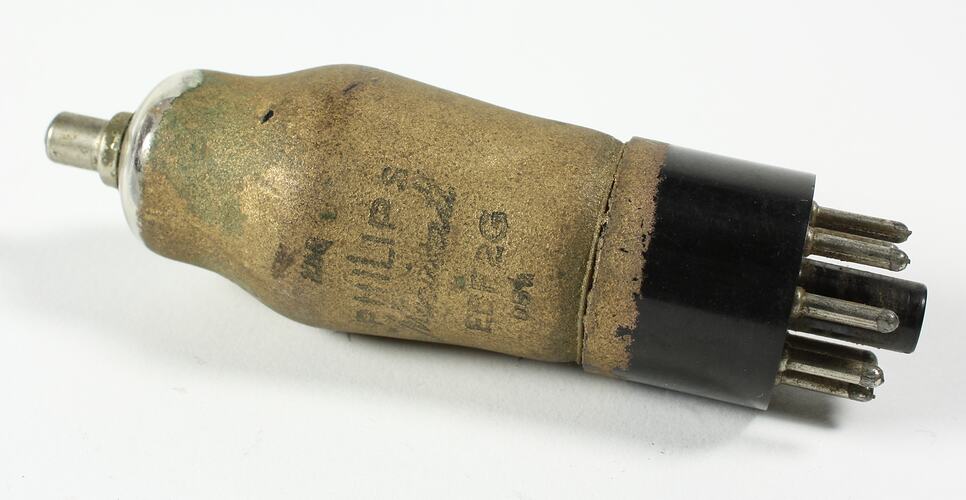 Electronic Valve - Philips, Double Diode Pentode, Type EBF2G, circa 1939