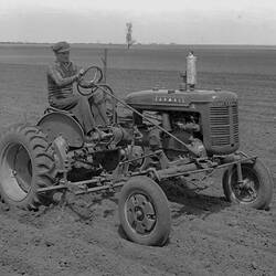 Negative - International Harvester, Farmall A Tractor, Wide Track, 1940