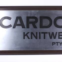 Sign - Ricardo Knitwear, Melbourne, 1958-1978