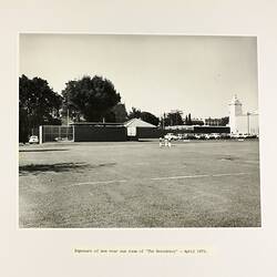 Photograph - The New 'Residency' from the Northern Car Park, Royal Exhibition Building, Melbourne, Apr 1972