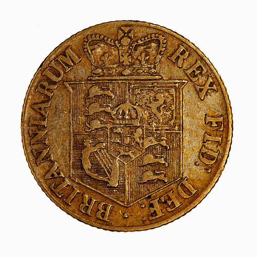 Coin - Half-Sovereign, George III, Great Britain, 1818 (Reverse)