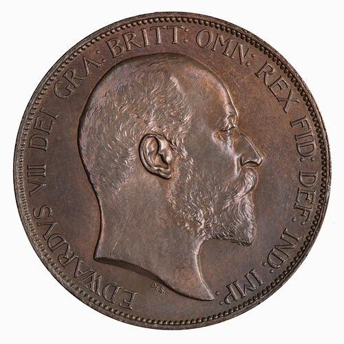 Coin - Penny, Edward VII, Great Britain, 1902 (Obverse)