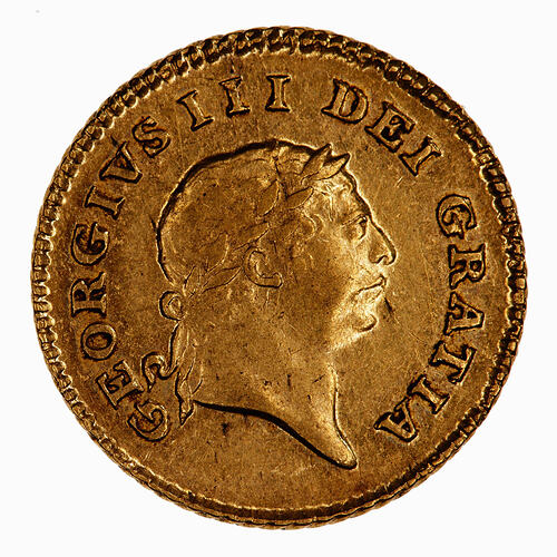 Coin - Third-Guinea, George III, Great Britain, 1809 (Obverse)