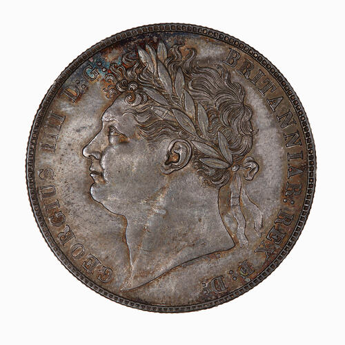 Coin - Halfcrown, George IV, Great Britain, 1820 (Obverse)