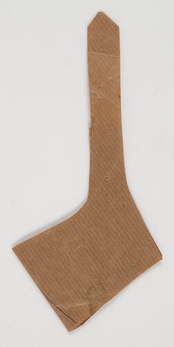 Shoe Pattern Piece - Paper, 1930s-1970s