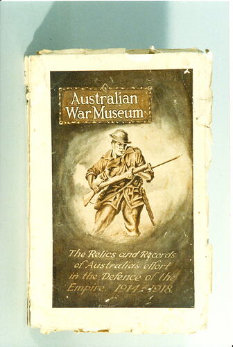 Cover of booklet with picture of soldier.