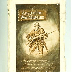 Photograph - Australian War Museum Catalogue Cover, 1922-1925