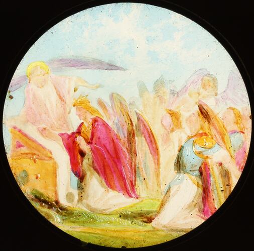 Lantern Slide - 'The Captain's Petition to Shaddai', The Holy War, 1850-1910