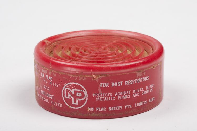 Dust Mask Filter - Nu Plac Safety Pty.Ltd., circa 1980-1990