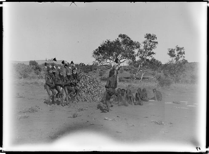 Arrernte corroboree, Alice Springs, Central Australia, 1901