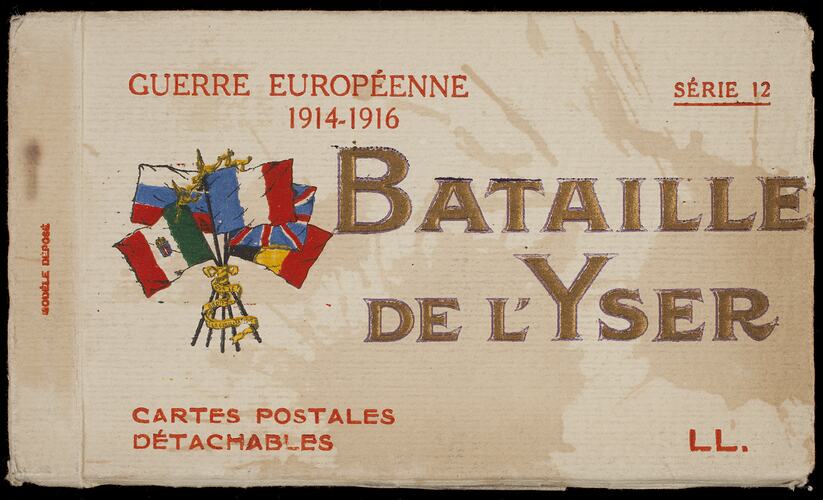 Postcard Album - Souvenir, Bataille De L'Yser, World War I, 1916